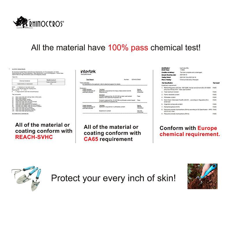 All The Material From Our Factory Have 100% Pass Chemical Test