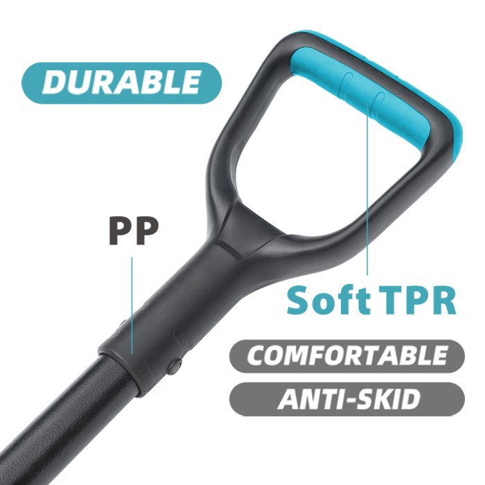 Ergo D grip handle, which overmold soft TPR to release comfort.