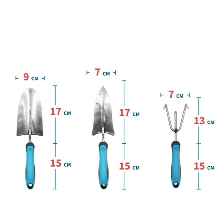 Gardening stainless steel hand trowel family