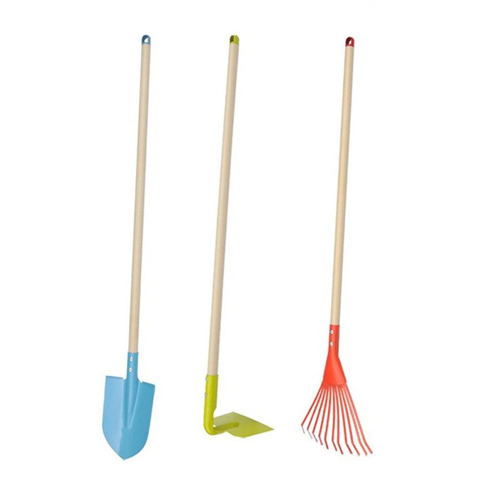 Børneskovl med langt håndtag