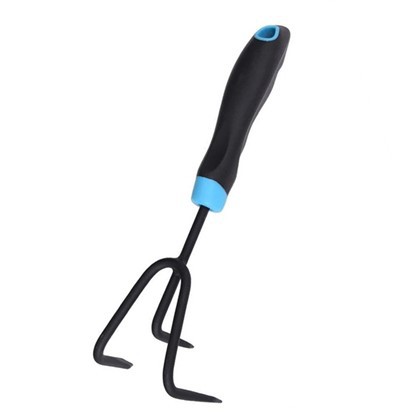 3 tænder sort carbon stål håndkultivator